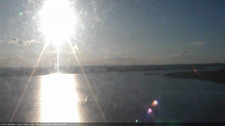Lake Travis webcam, September 18, 2019 5:35 PM CT