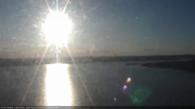 Lake Travis webcam, September 18, 2019 5:50 PM CT