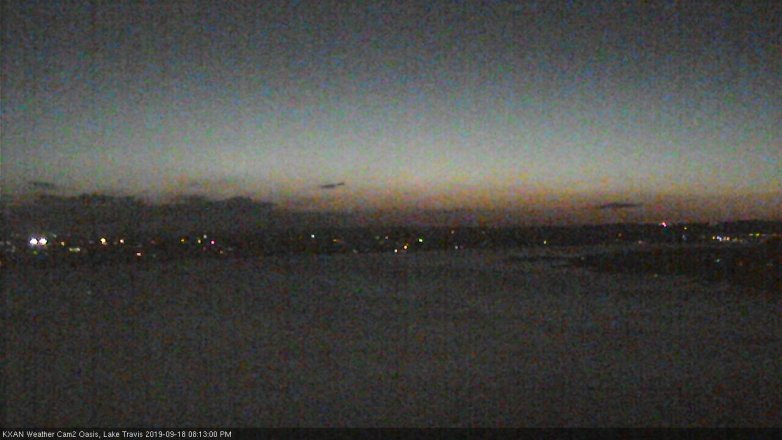 Lake Travis webcam, September 18, 2019 7:15 PM CT