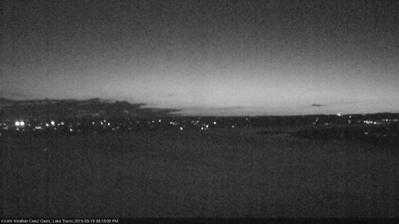 Lake Travis webcam, September 18, 2019 7:20 PM CT