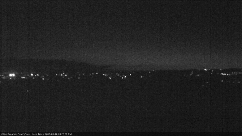 Lake Travis webcam, September 18, 2019 7:30 PM CT
