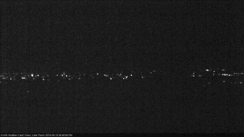 Lake Travis webcam, September 18, 2019 7:50 PM CT