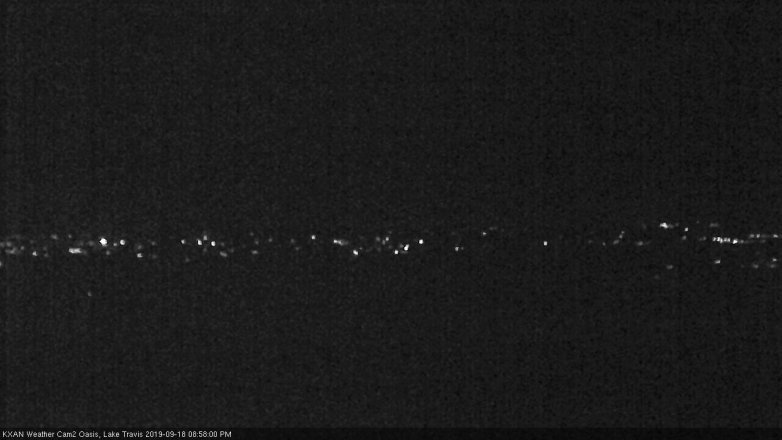 Lake Travis webcam, September 18, 2019 8:00 PM CT