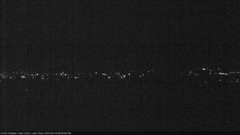 Lake Travis webcam, September 18, 2019 8:10 PM CT