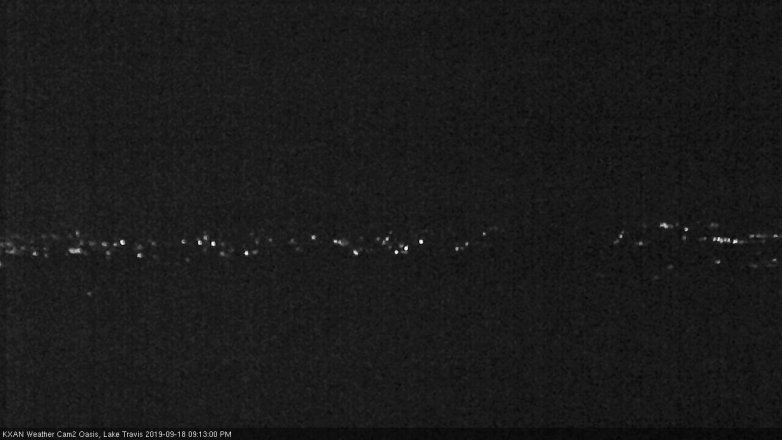 Lake Travis webcam, September 18, 2019 8:15 PM CT