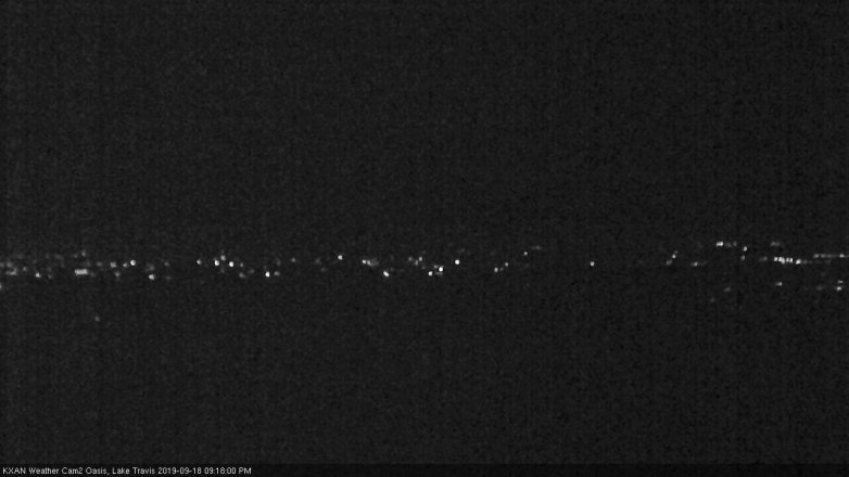 Lake Travis webcam, September 18, 2019 8:20 PM CT