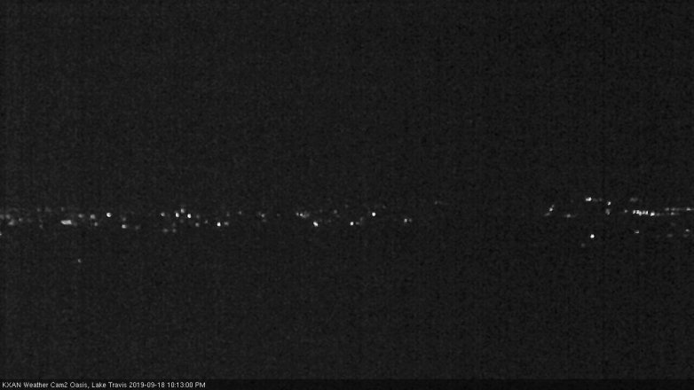 Lake Travis webcam, September 18, 2019 9:15 PM CT