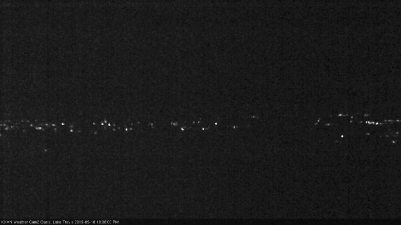 Lake Travis webcam, September 18, 2019 9:40 PM CT