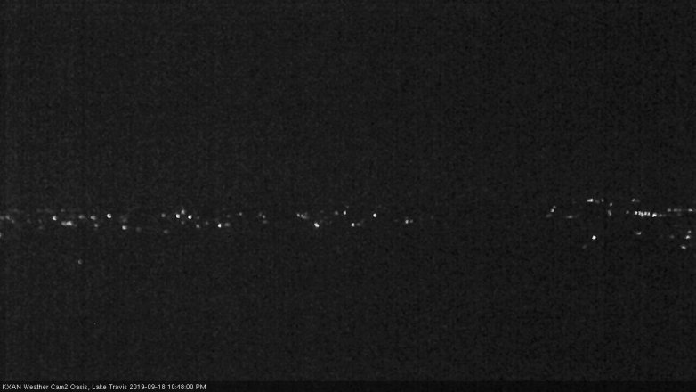 Lake Travis webcam, September 18, 2019 9:50 PM CT