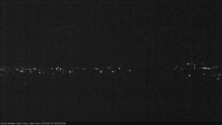 Lake Travis webcam, September 18, 2019 9:55 PM CT