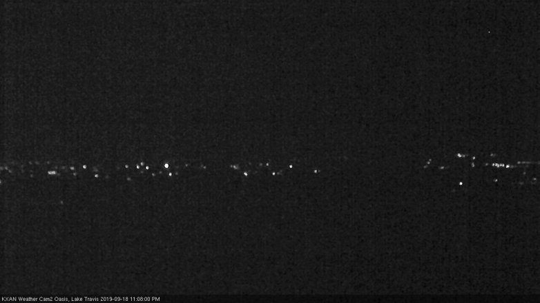Lake Travis webcam, September 18, 2019 10:10 PM CT