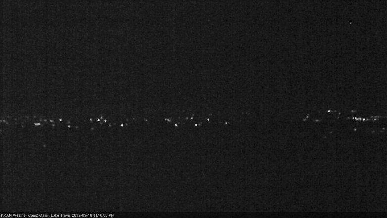 Lake Travis webcam, September 18, 2019 10:20 PM CT