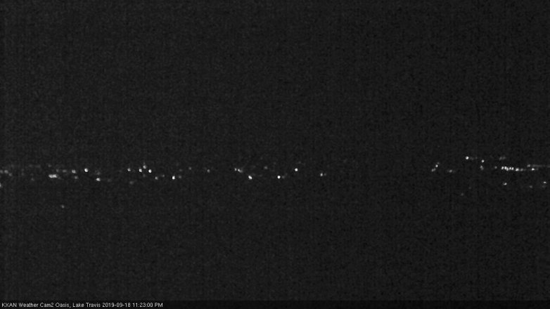 Lake Travis webcam, September 18, 2019 10:25 PM CT