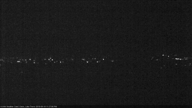 Lake Travis webcam, September 18, 2019 10:30 PM CT