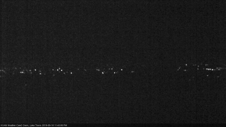 Lake Travis webcam, September 18, 2019 10:45 PM CT