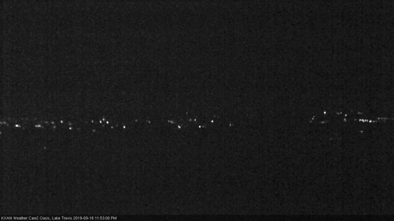 Lake Travis webcam, September 18, 2019 10:55 PM CT