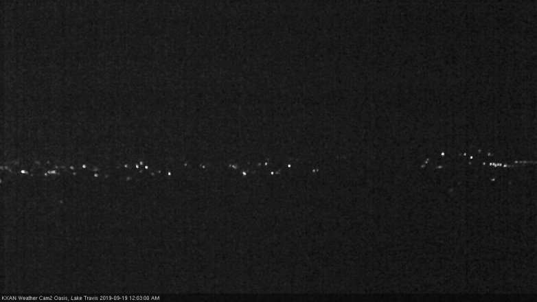 Lake Travis webcam, September 18, 2019 11:05 PM CT