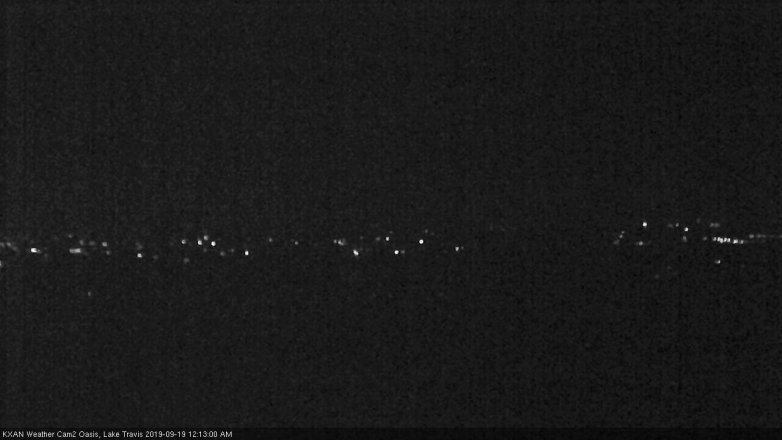 Lake Travis webcam, September 18, 2019 11:15 PM CT