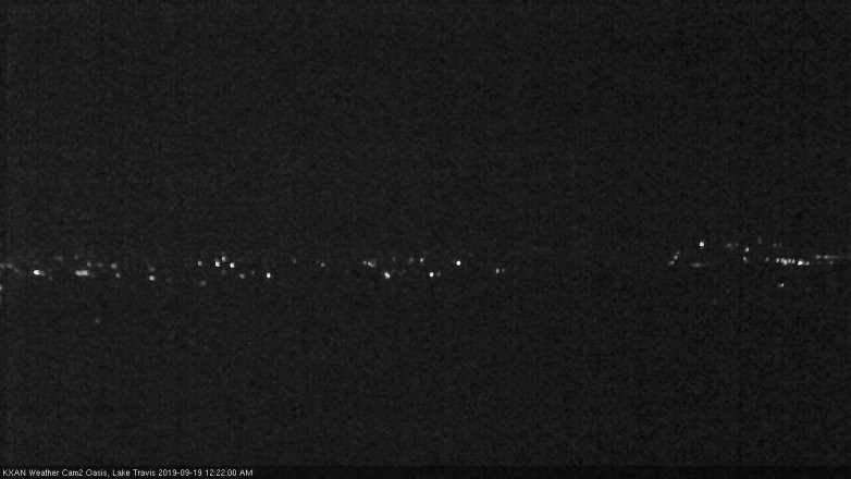 Lake Travis webcam, September 18, 2019 11:25 PM CT