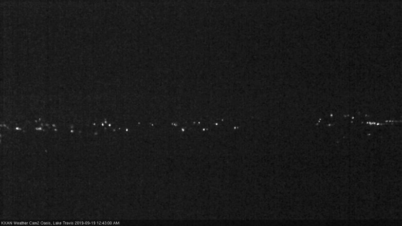 Lake Travis webcam, September 18, 2019 11:45 PM CT