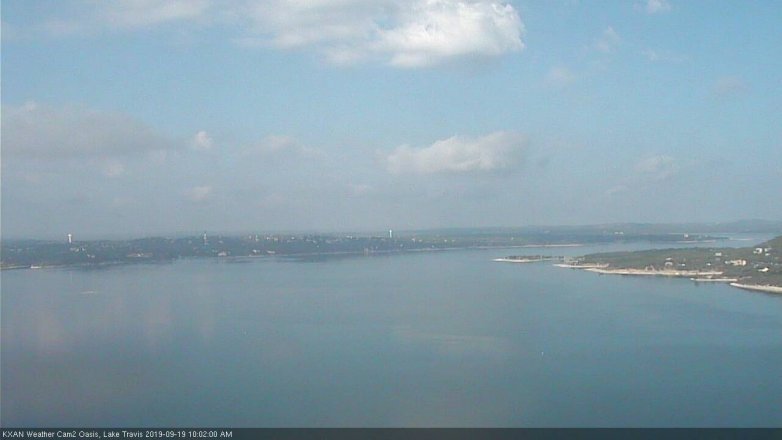 Lake Travis webcam, September 19, 2019 9:05 AM CT