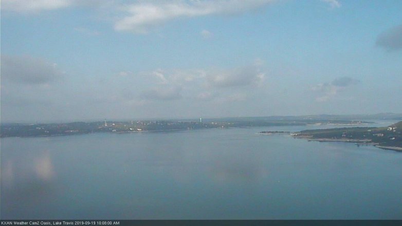 Lake Travis webcam, September 19, 2019 9:10 AM CT