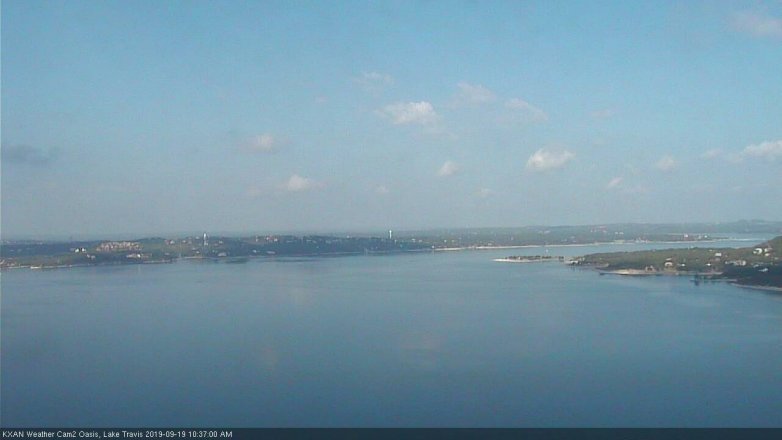 Lake Travis webcam, September 19, 2019 9:40 AM CT