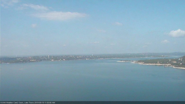 Lake Travis webcam, September 19, 2019 10:05 AM CT