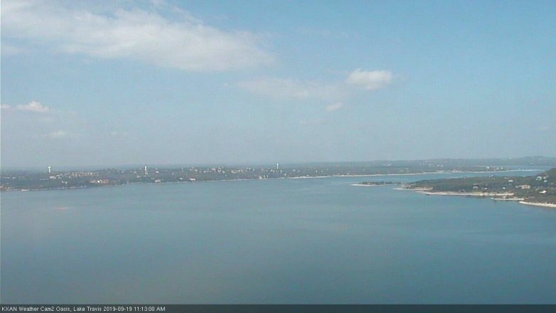 Lake Travis webcam, September 19, 2019 10:15 AM CT