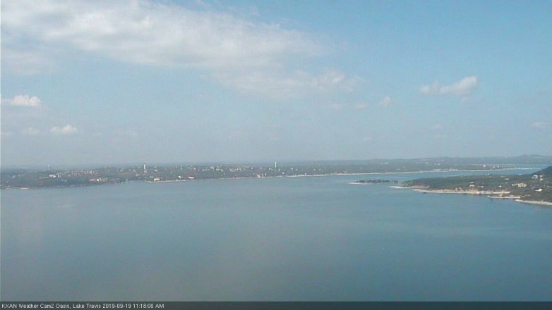 Lake Travis webcam, September 19, 2019 10:20 AM CT