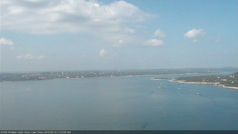 Lake Travis webcam, September 19, 2019 10:25 AM CT