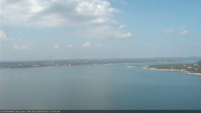 Lake Travis webcam, September 19, 2019 10:30 AM CT