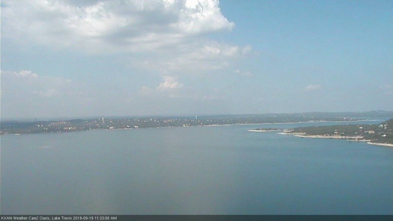 Lake Travis webcam, September 19, 2019 10:35 AM CT