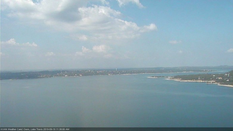 Lake Travis webcam, September 19, 2019 10:40 AM CT