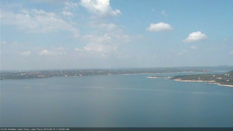 Lake Travis webcam, September 19, 2019 10:50 AM CT