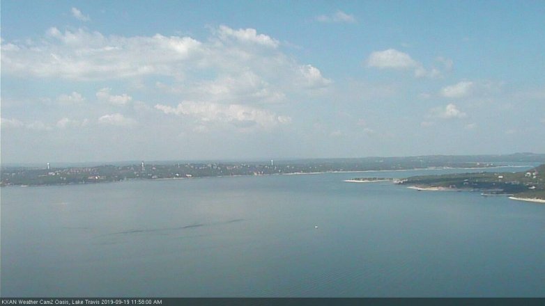 Lake Travis webcam, September 19, 2019 11:00 AM CT