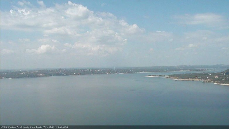 Lake Travis webcam, September 19, 2019 11:05 AM CT