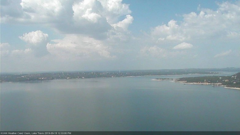 Lake Travis webcam, September 19, 2019 11:35 AM CT