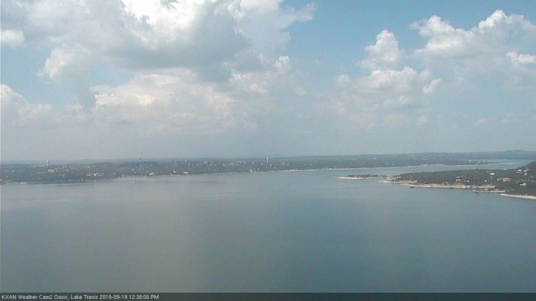 Lake Travis webcam, September 19, 2019 11:40 AM CT