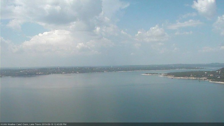 Lake Travis webcam, September 19, 2019 11:45 AM CT