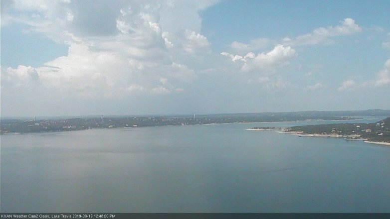 Lake Travis webcam, September 19, 2019 11:50 AM CT