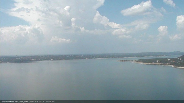 Lake Travis webcam, September 19, 2019 12:00 PM CT