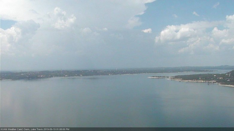Lake Travis webcam, September 19, 2019 12:10 PM CT
