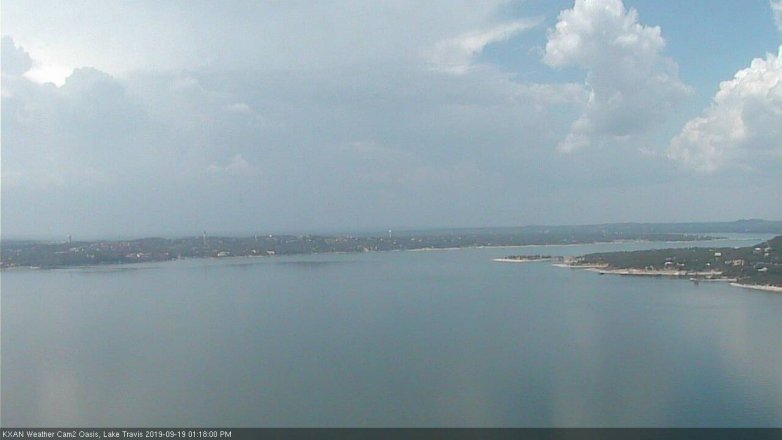 Lake Travis webcam, September 19, 2019 12:20 PM CT