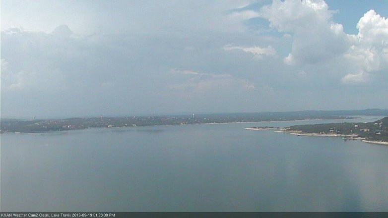 Lake Travis webcam, September 19, 2019 12:25 PM CT