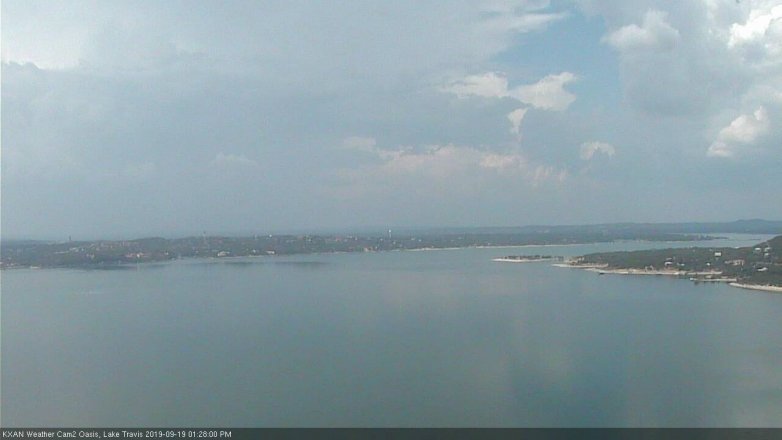 Lake Travis webcam, September 19, 2019 12:30 PM CT