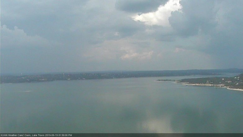 Lake Travis webcam, September 19, 2019 1:00 PM CT