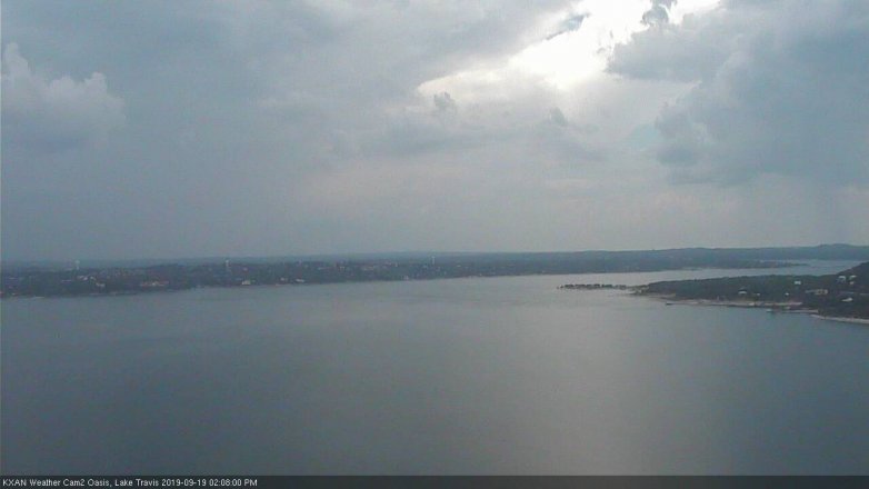 Lake Travis webcam, September 19, 2019 1:10 PM CT
