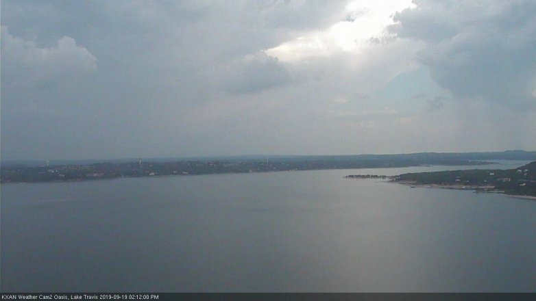 Lake Travis webcam, September 19, 2019 1:15 PM CT