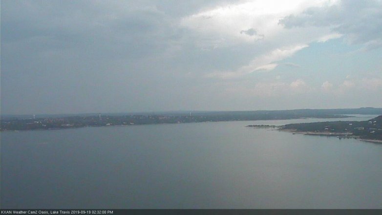 Lake Travis webcam, September 19, 2019 1:35 PM CT